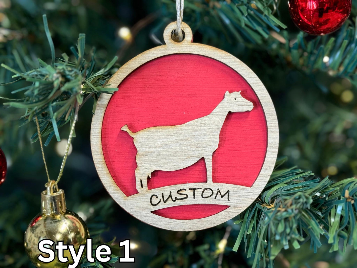 Goat Ornaments for Christmas, livestock, animal, farm, rustic, wooden, gift idea, award, thank you gift buyer gift Alpine Nigerian Nubian