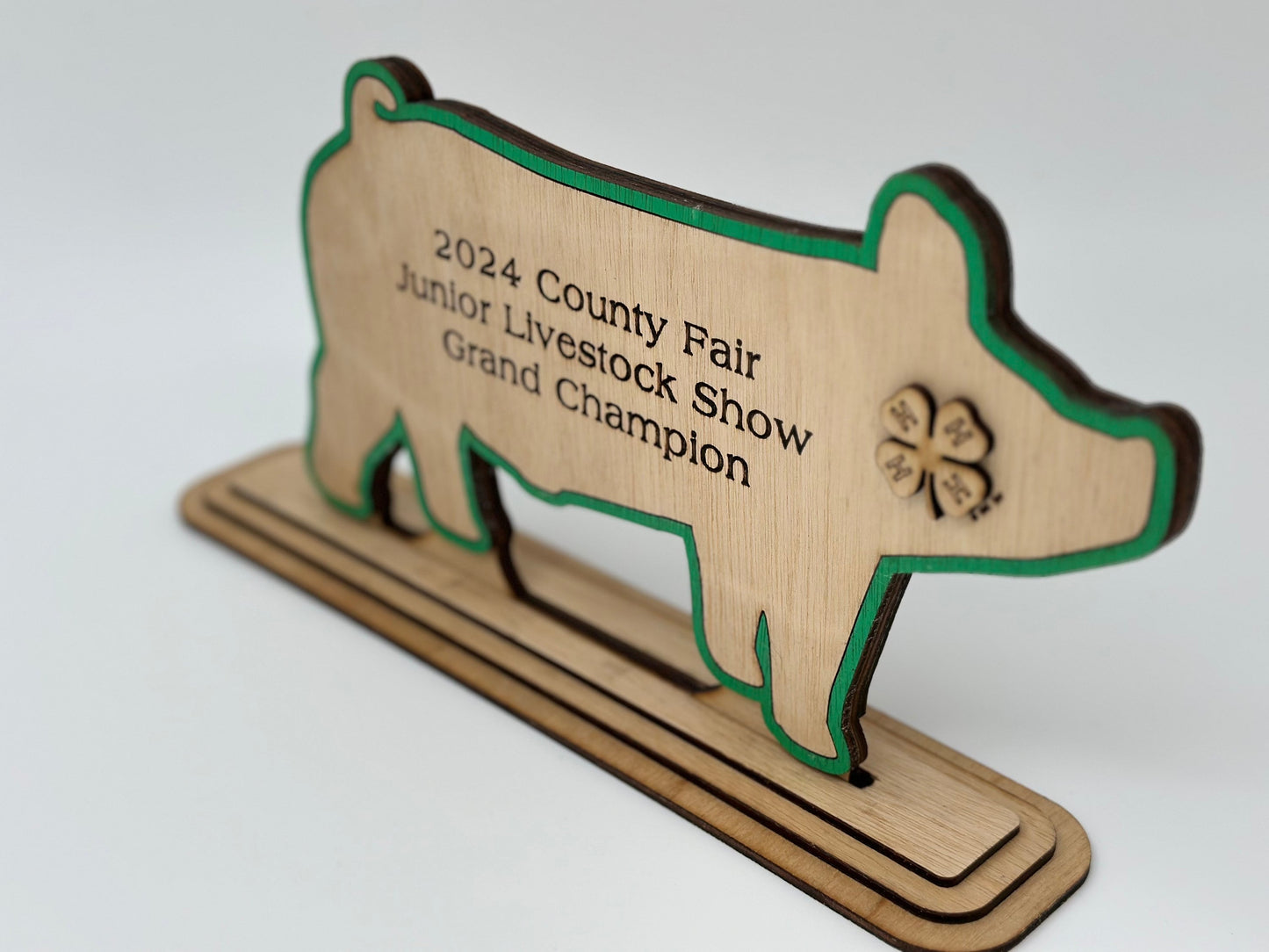 Pig Show Award for livestock show expo 4H Trophy Market Barrow Hog