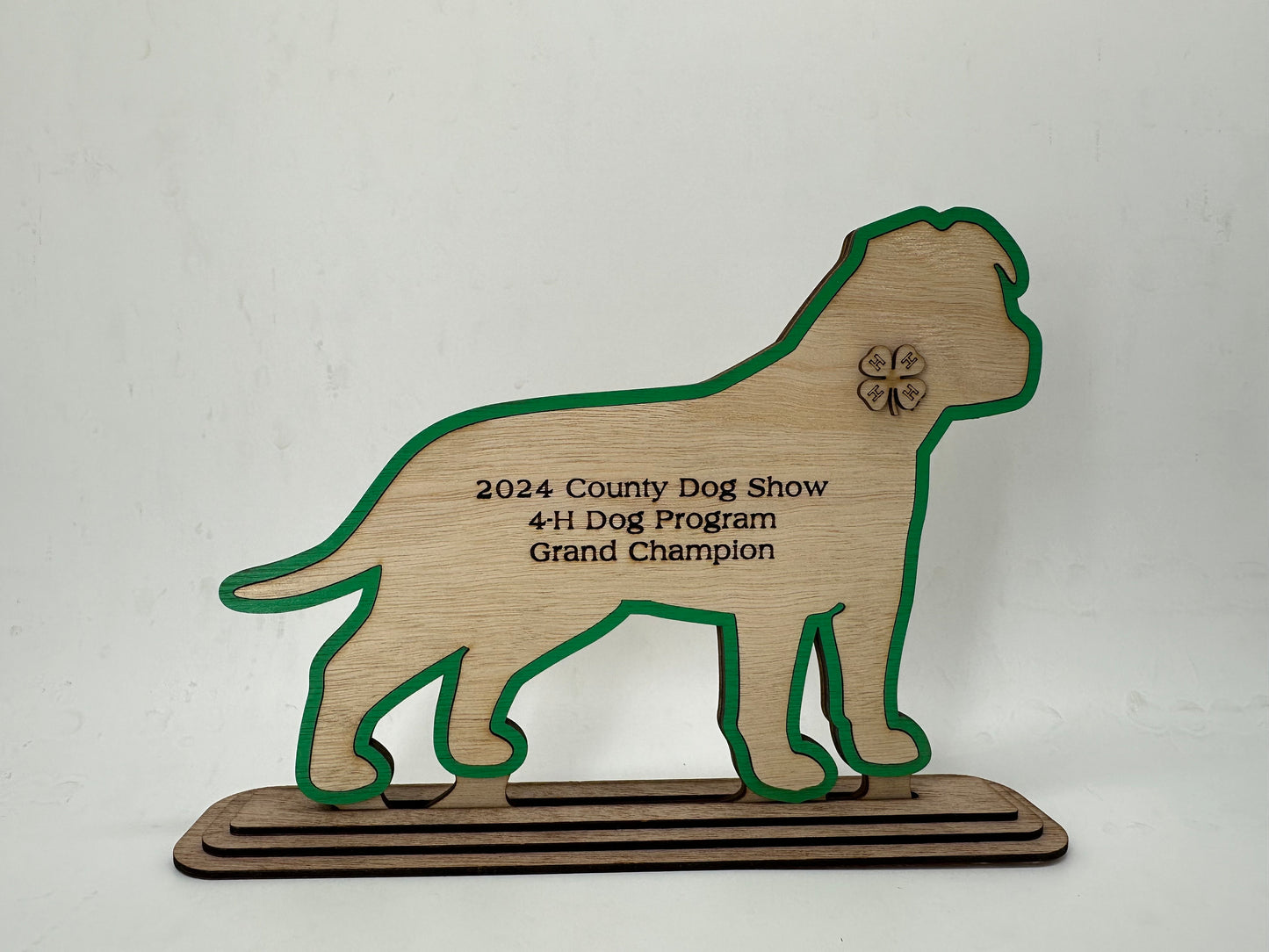 Dog-Pitbull Show Award for livestock show expo 4H 4-H Trophy