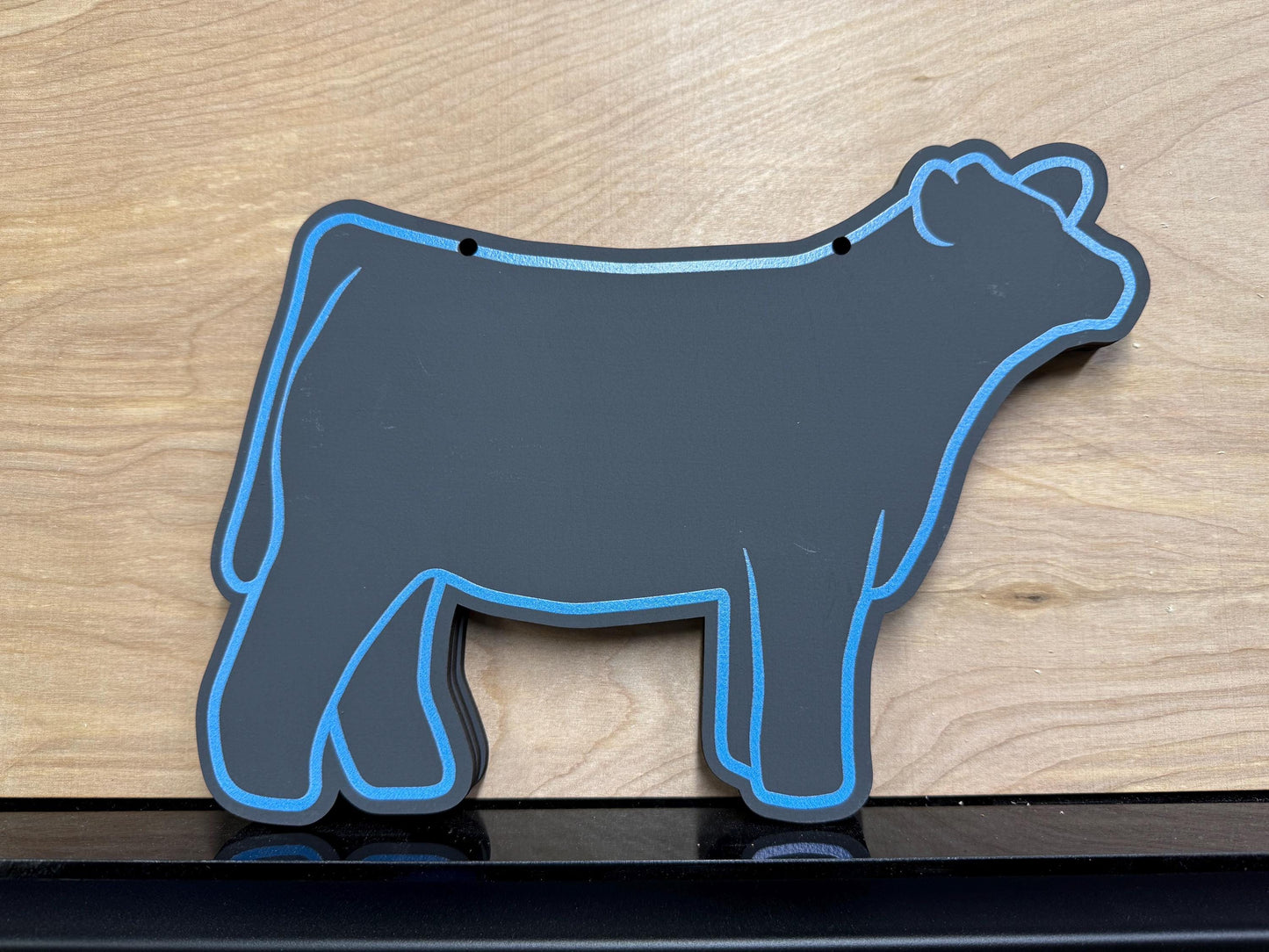 Market steer Chalk stall sign for livestock shows or county fairs cattle sign
