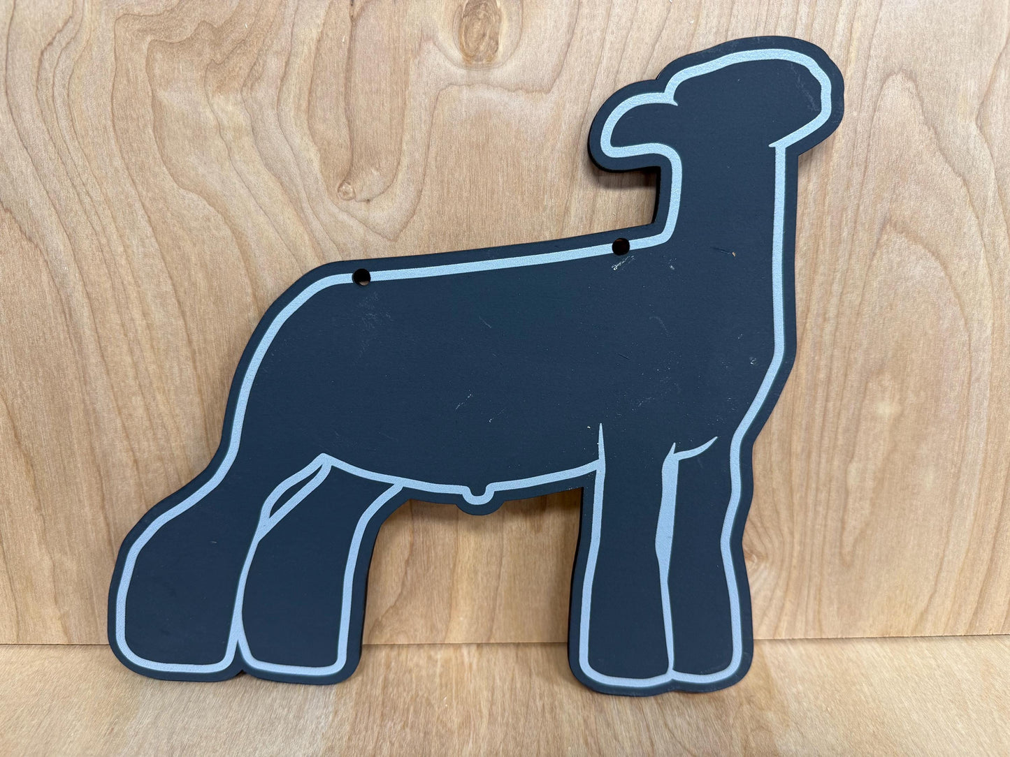 Market Lamb Chalk stall sign for livestock shows or county fairs market
