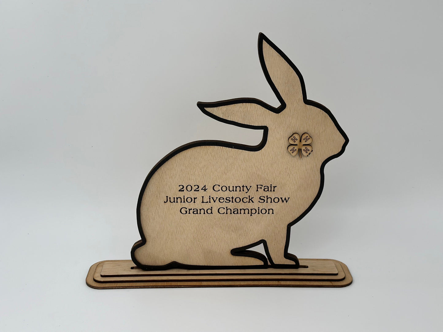Rabbit Show Award for livestock show expo 4H 4-H Trophy