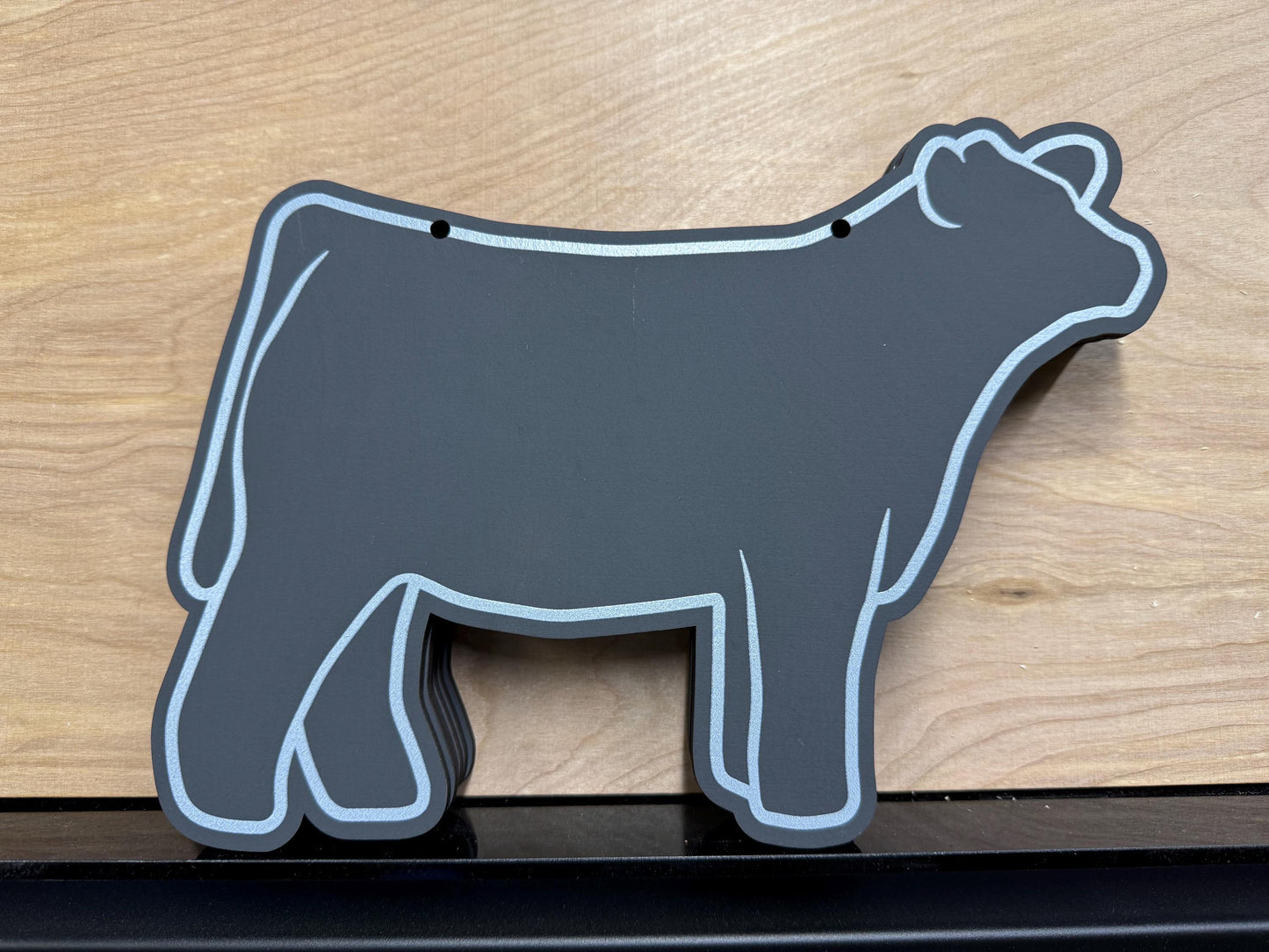 Market steer Chalk stall sign for livestock shows or county fairs cattle sign