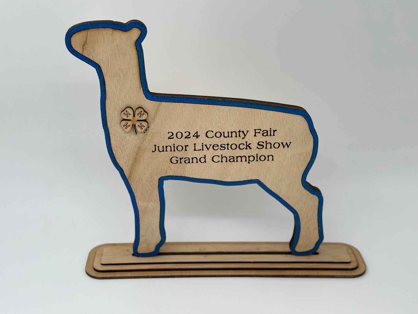 Lamb Show Award for livestock show expo 4H 4-H Trophy Market
