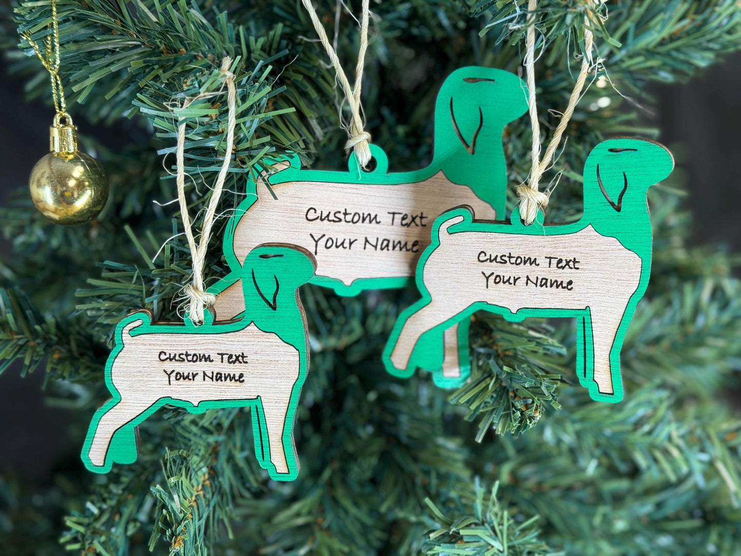 Goat-Boer Market Goat Ornament for Goat Lovers on Christmas. Good for a Buyers Gift, Thank you Gifts, Goat Gift or for Goat Mom or Market Boer Goat