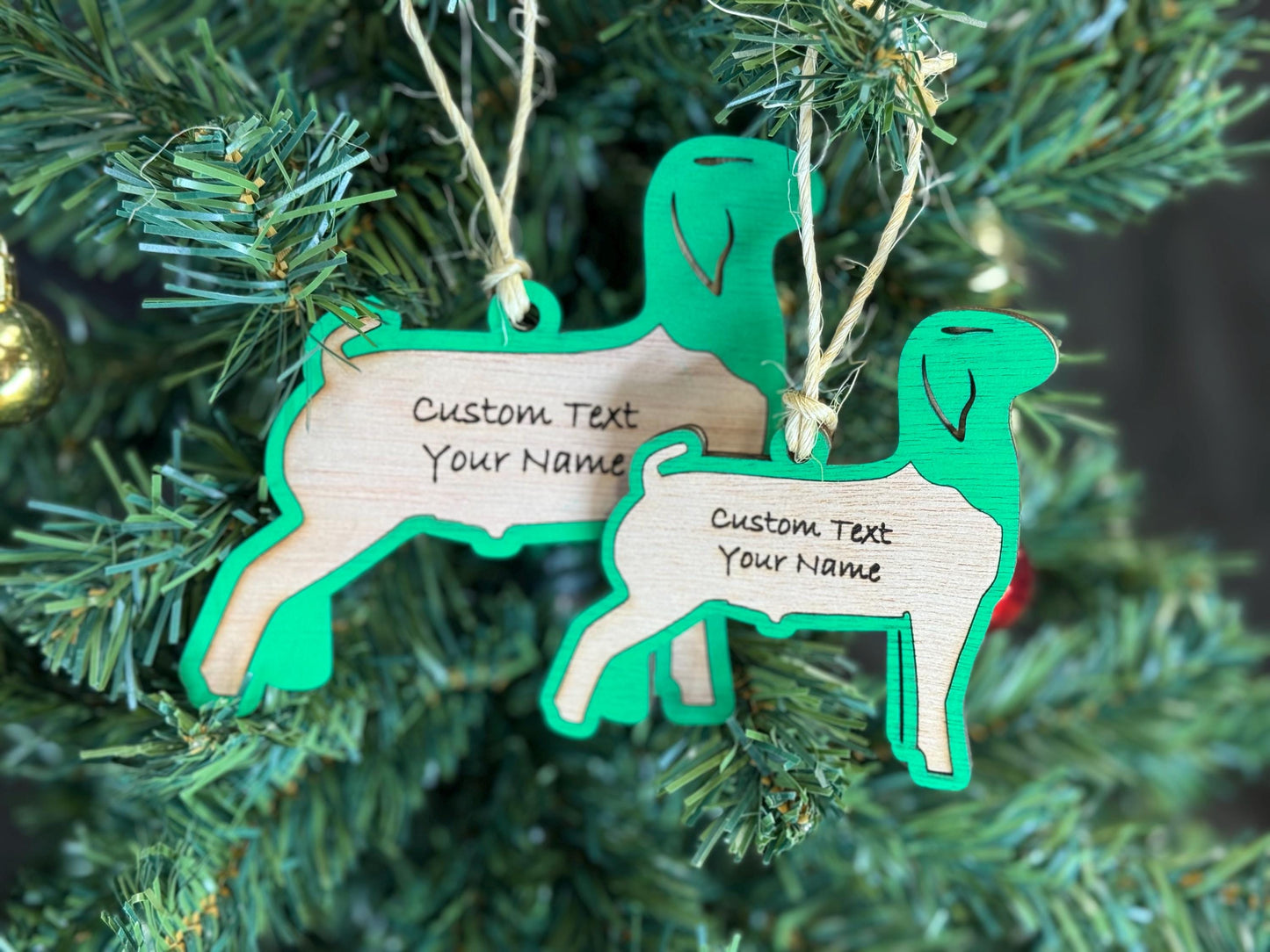 Goat-Boer Market Goat Ornament for Goat Lovers on Christmas. Good for a Buyers Gift, Thank you Gifts, Goat Gift or for Goat Mom or Market Boer Goat
