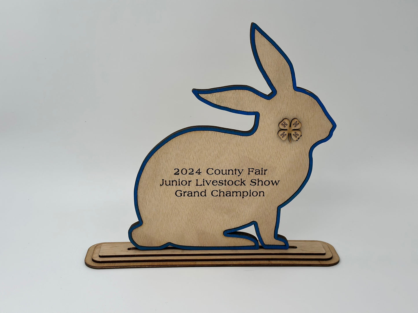 Rabbit Show Award for livestock show expo 4H 4-H Trophy