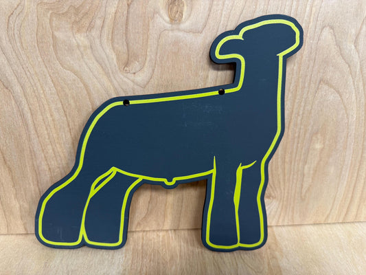 Market Lamb Chalk stall sign for livestock shows or county fairs market
