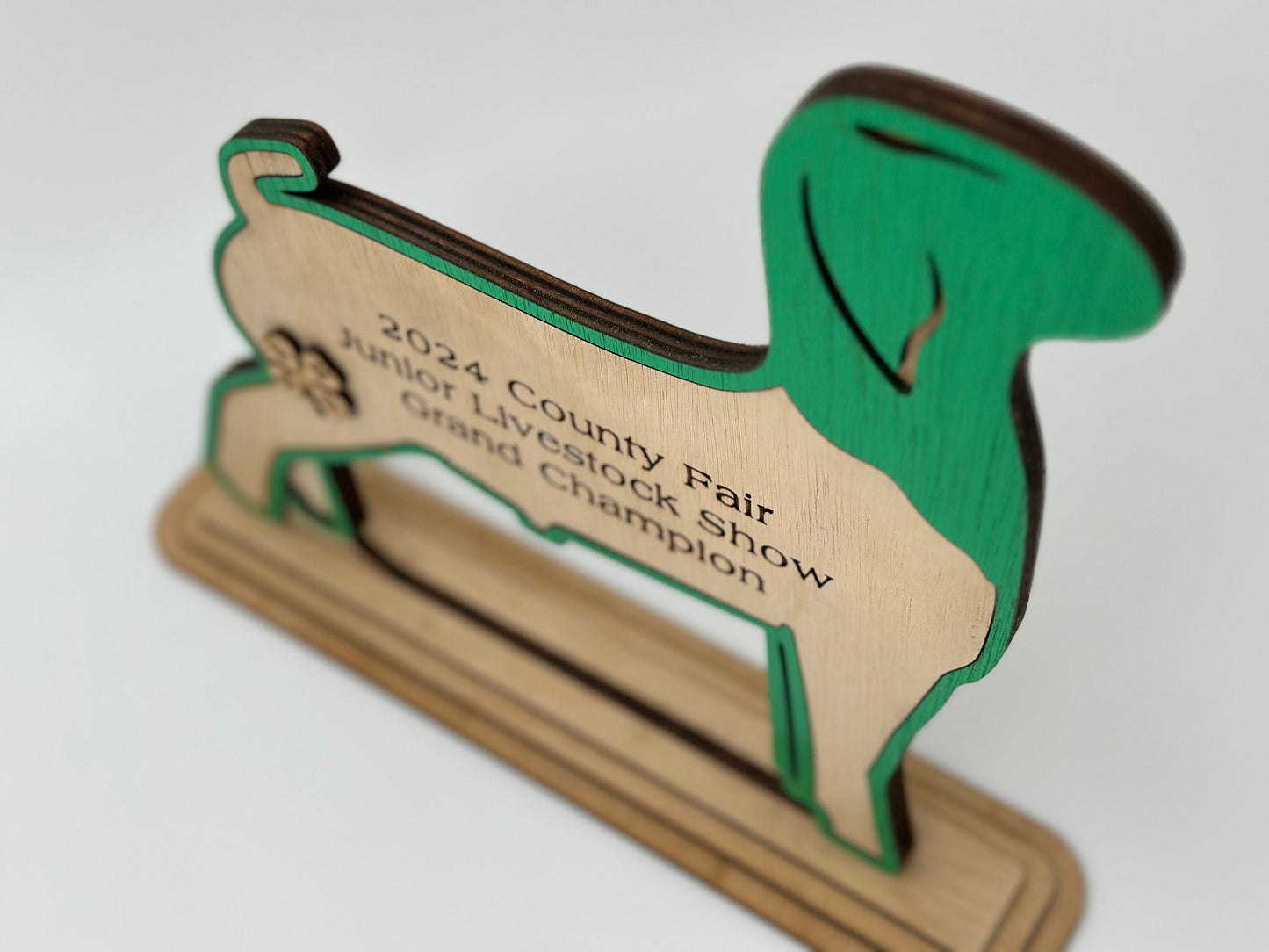 Goat Show Award for livestock shows fairs and expos 4H 4-H Trophy Boer Market Goat