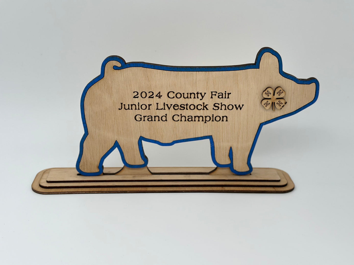 Pig Show Award for livestock show expo 4H Trophy Market Barrow Hog
