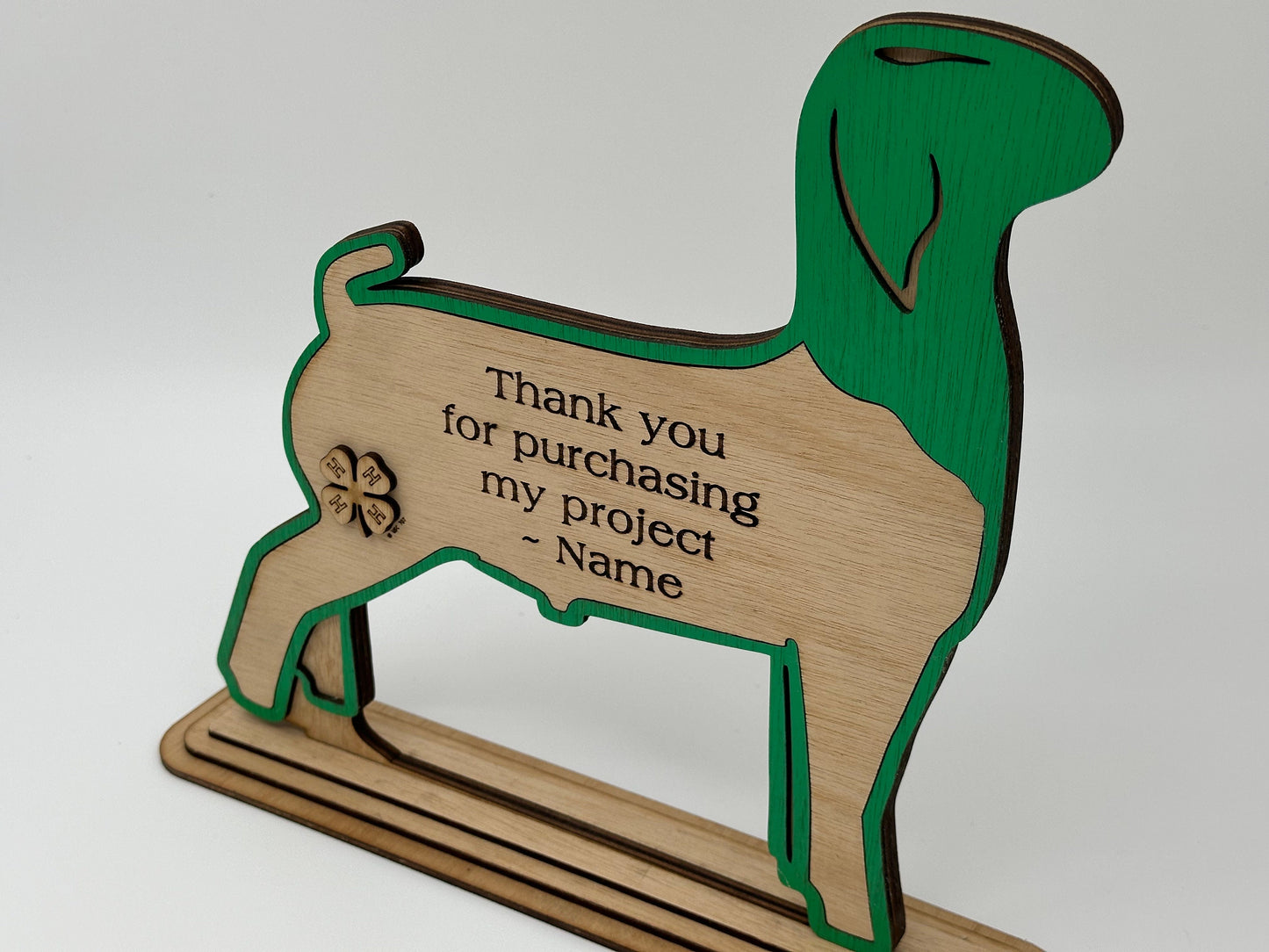 Goat-Market Boer Buyers Thank You Gift or Sponsor Gift Auctions Perfect County Fair Junior Livestock Show Award Trophy 4H