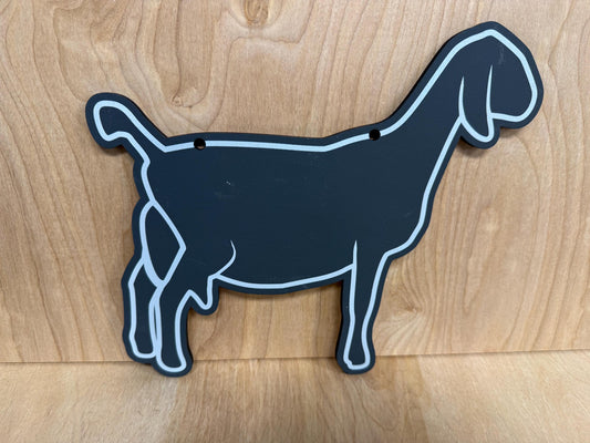 Nubian chalk stall sign for local shows or county fairs market