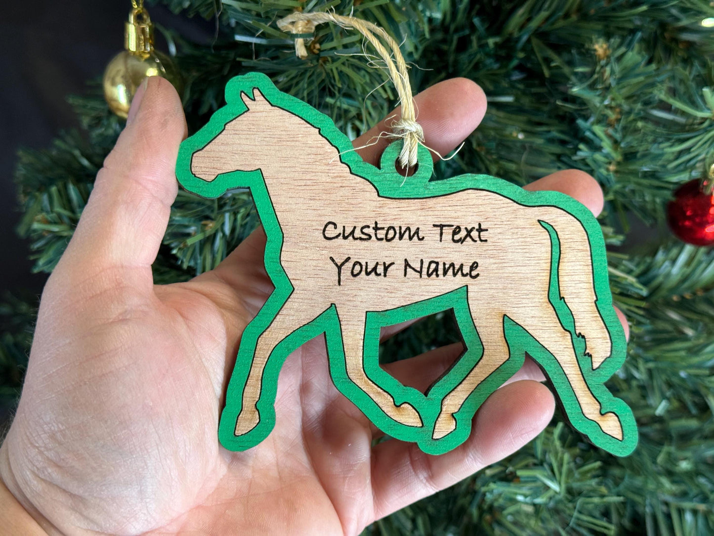 Horse Ornament for Horse Lovers on Christmas. Thank you Gifts, Horse Gift or for Horse Mom