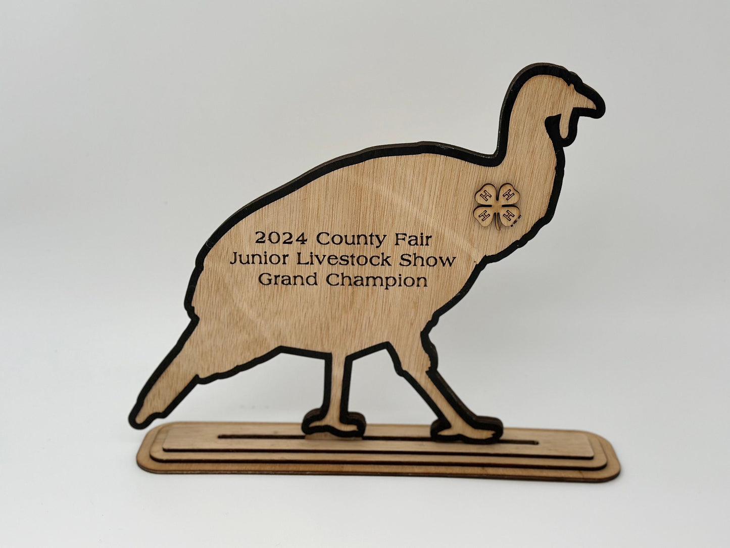 Turkey Show Award for livestock show expo 4H 4-H Trophy