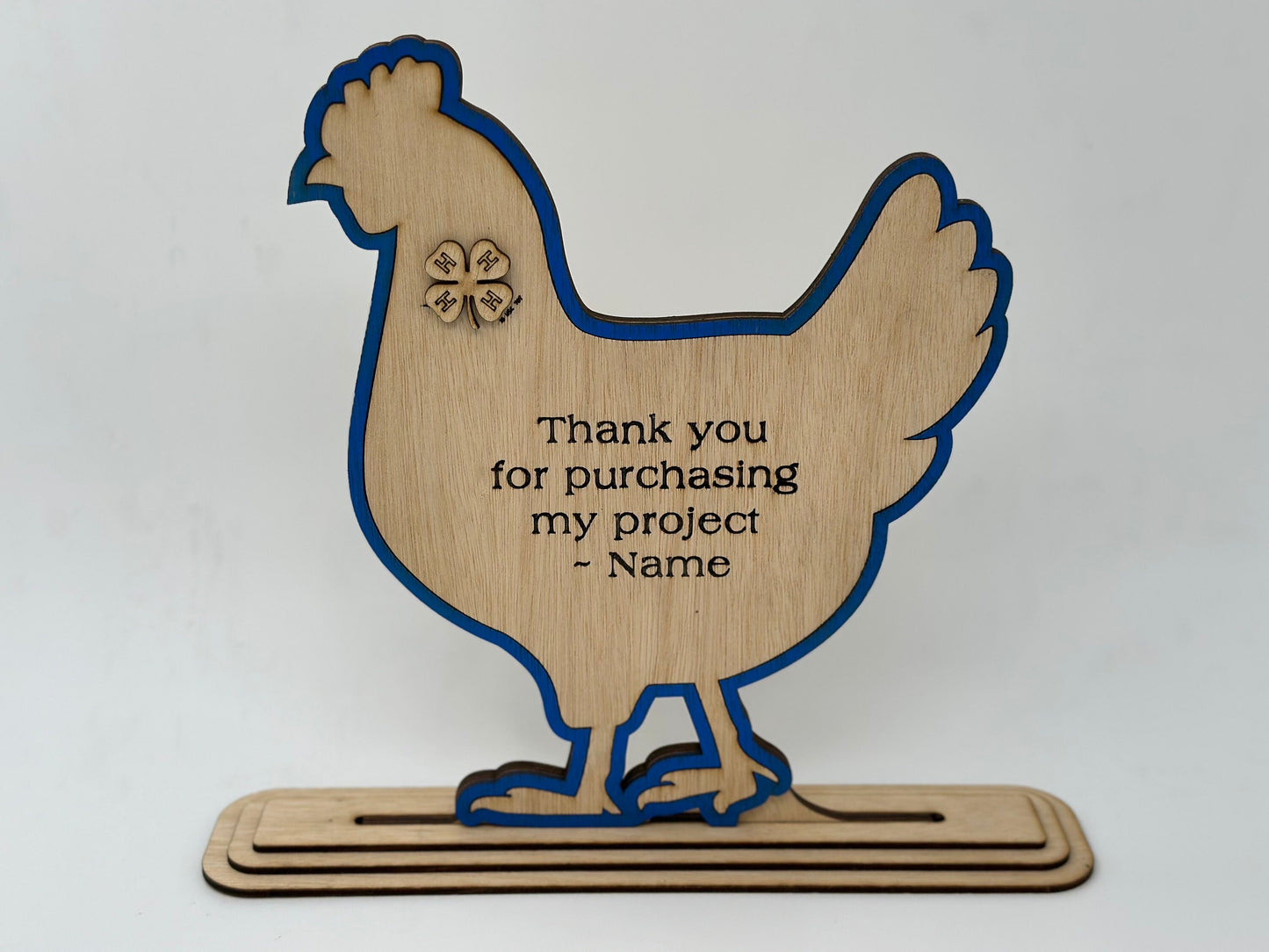 Chicken-Market Buyers Gift, Thank You Gift, or Sponsor Gift Auctions Perfect County Fair Junior Livestock Show Award Trophy 4H