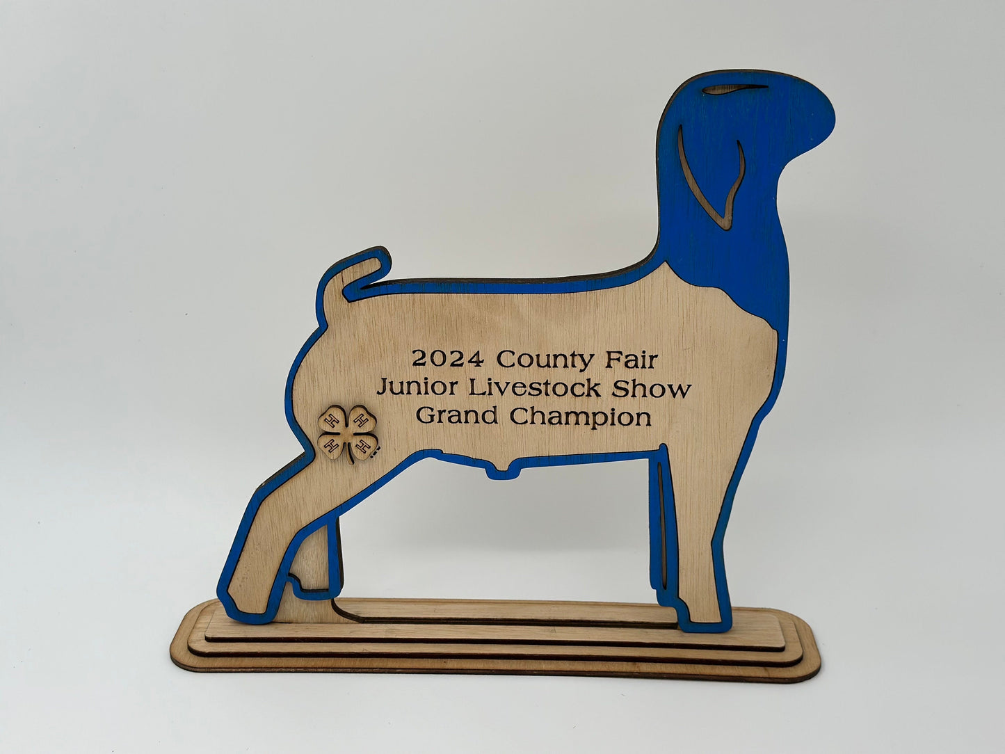 Goat Show Award for livestock shows fairs and expos 4H 4-H Trophy Boer Market Goat