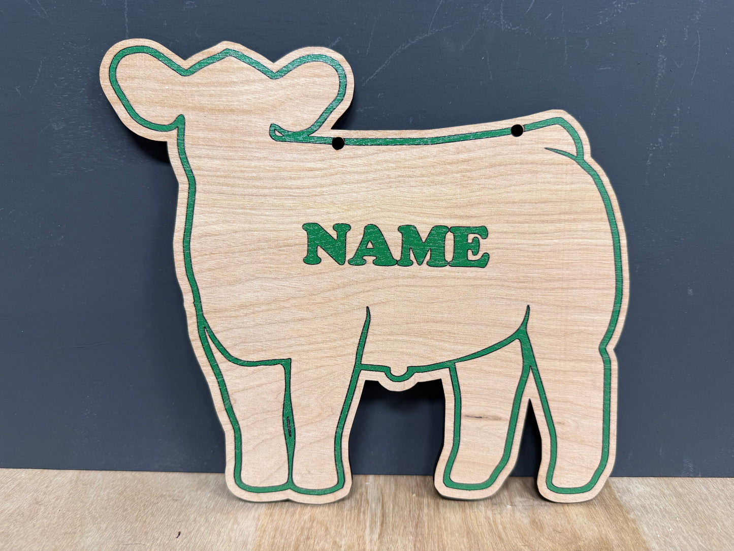 Market Steer Stall Sign Customizable Wooden or feeder calf sign