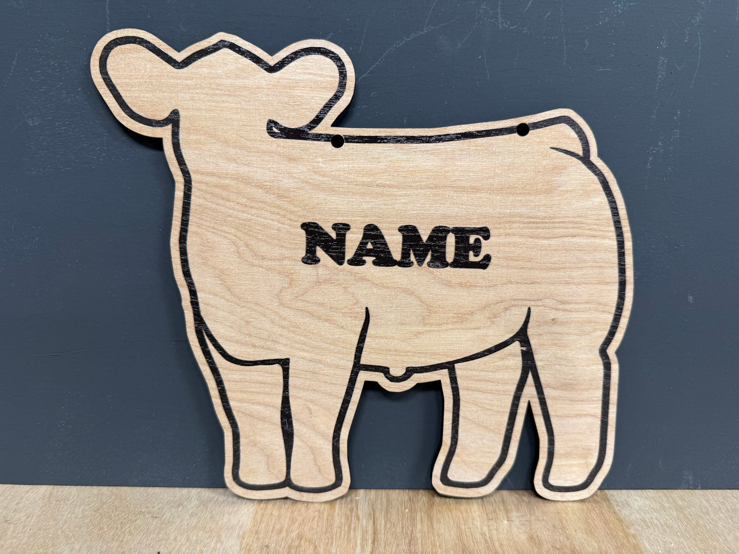 Market Steer Stall Sign Customizable Wooden or feeder calf sign