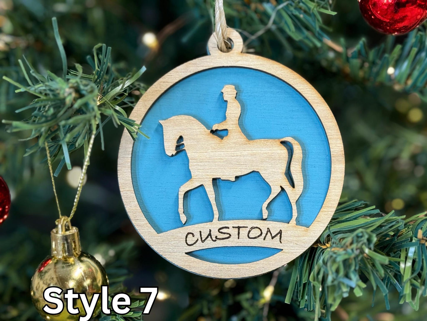 Horse Ornaments for Christmas, livestock, animal, farm, rustic, wooden, gift idea, award, Equine, Mare, Stallion, Mustang, Hunter Jumper