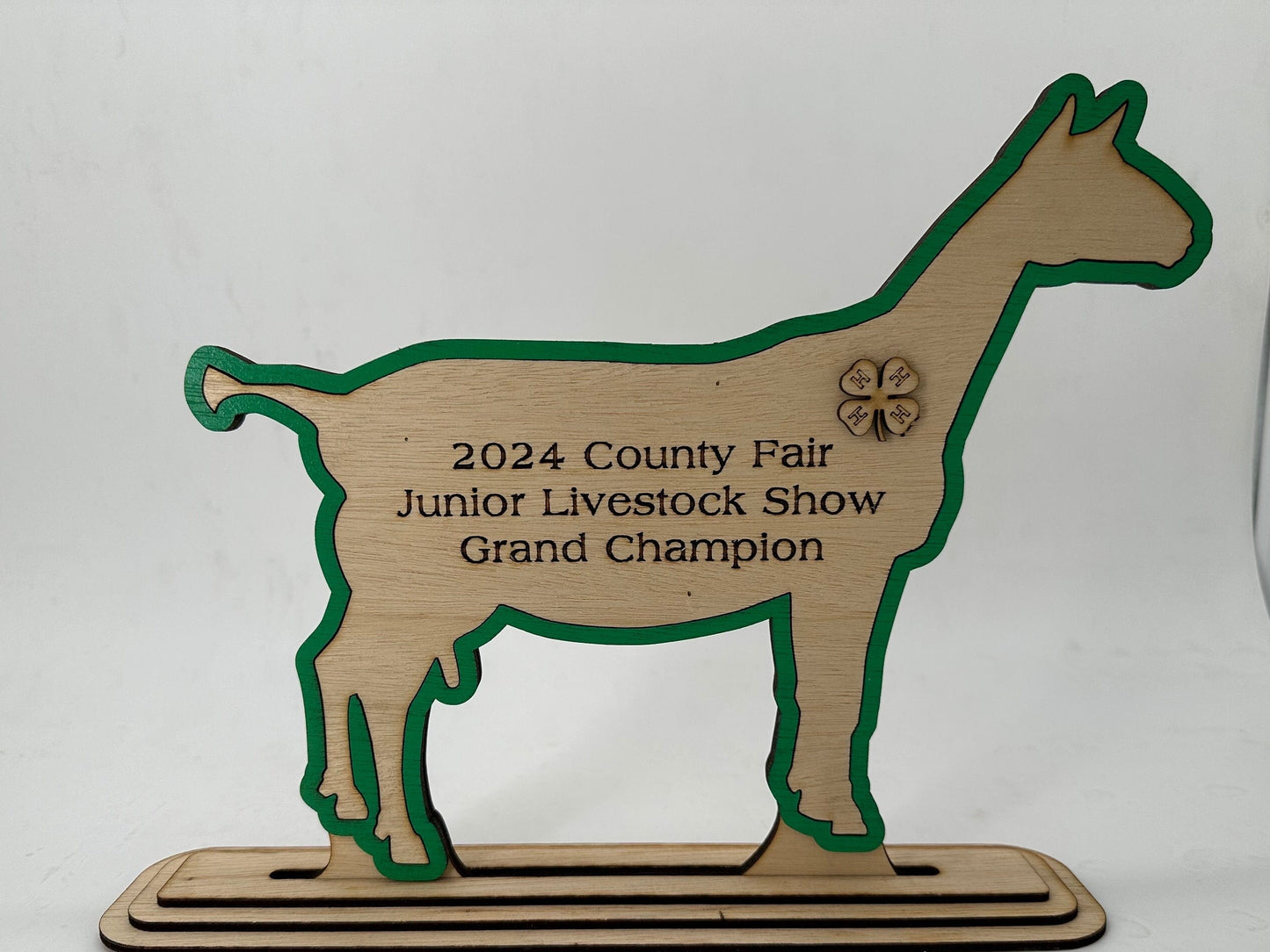 Goat-Oberhasli Goat Show Award for livestock show expo 4H 4-H Trophy