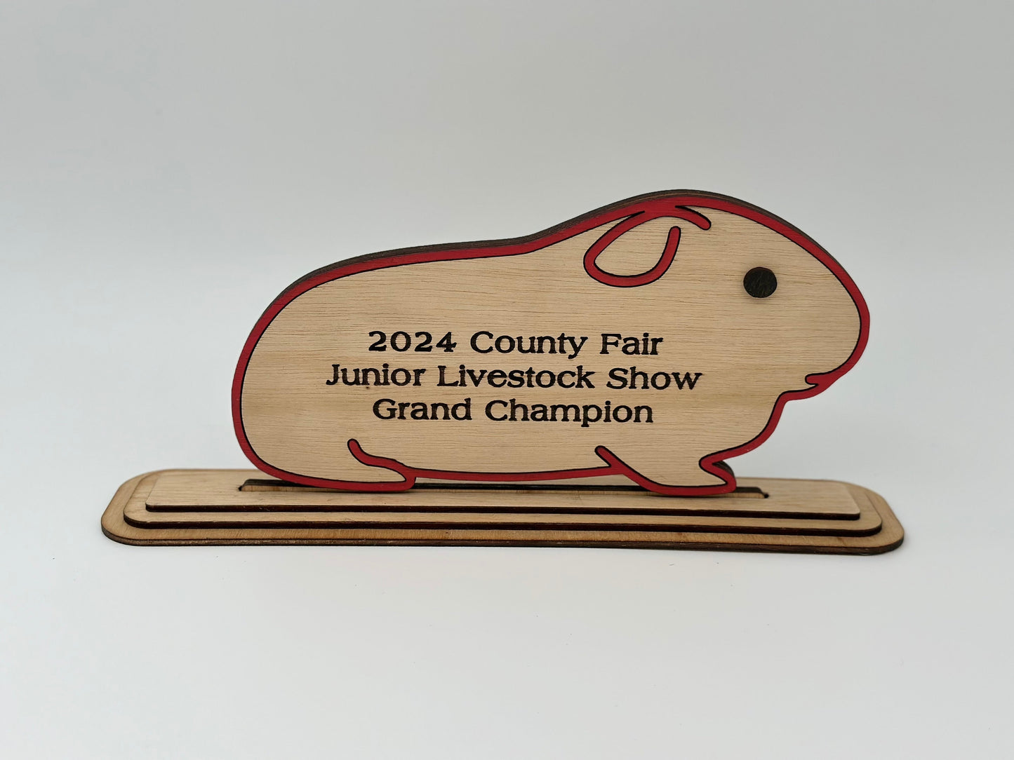Cavy Show Award for livestock show expo 4H 4-H Trophy