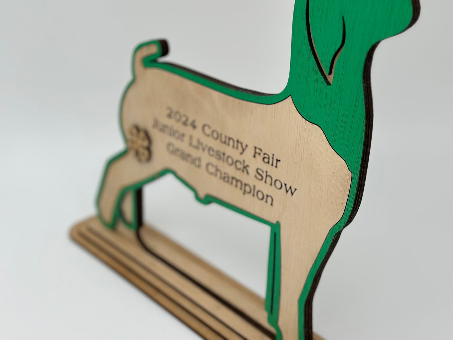 Goat Show Award for livestock shows fairs and expos 4H 4-H Trophy Boer Market Goat