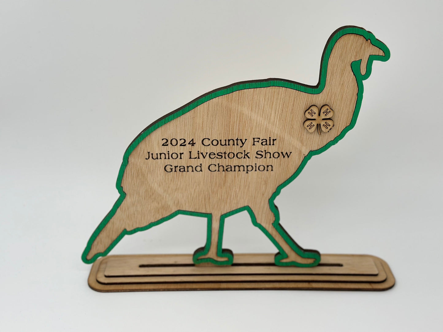Turkey Show Award for livestock show expo 4H 4-H Trophy