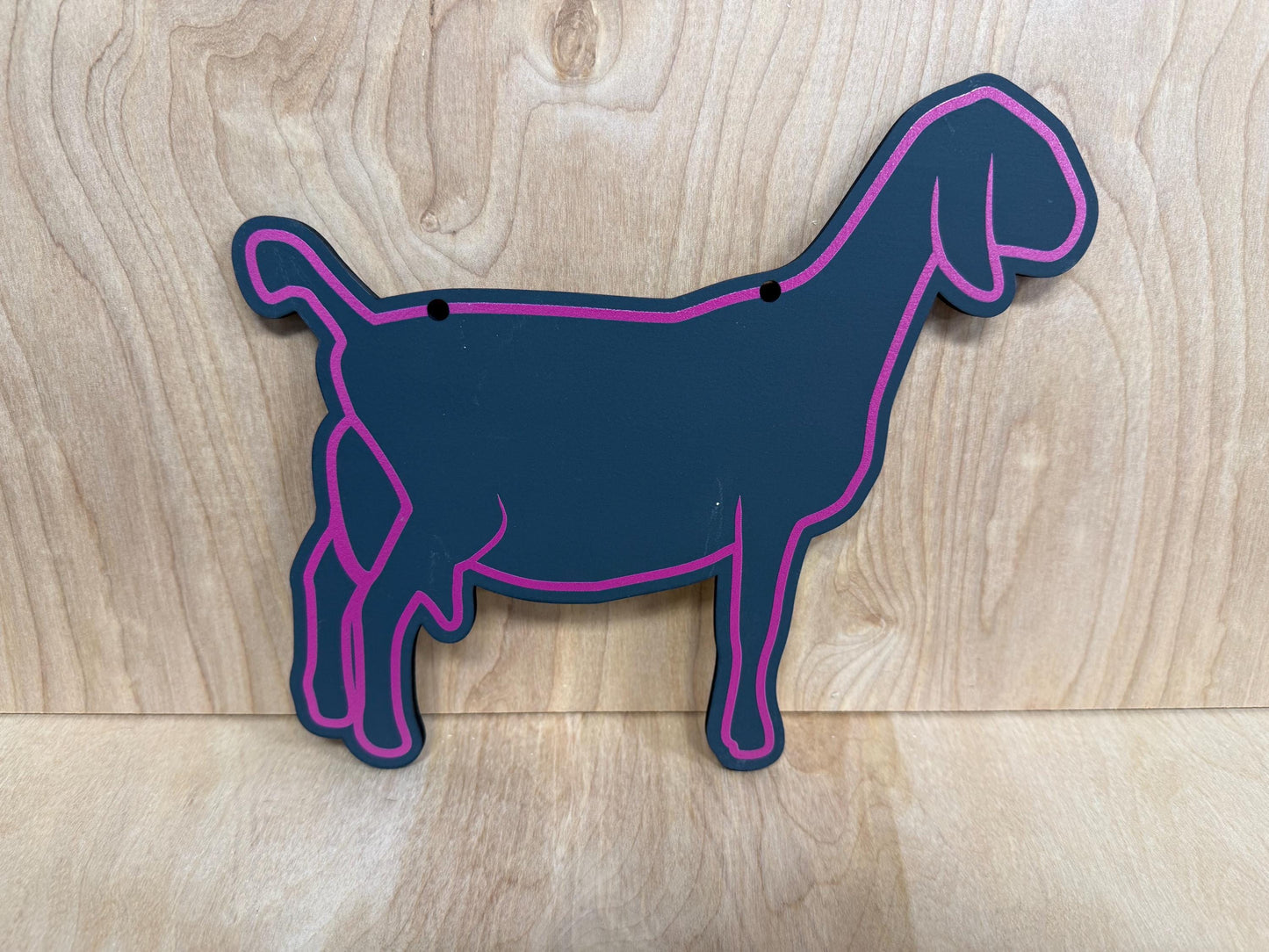 Nubian chalk stall sign for local shows or county fairs market