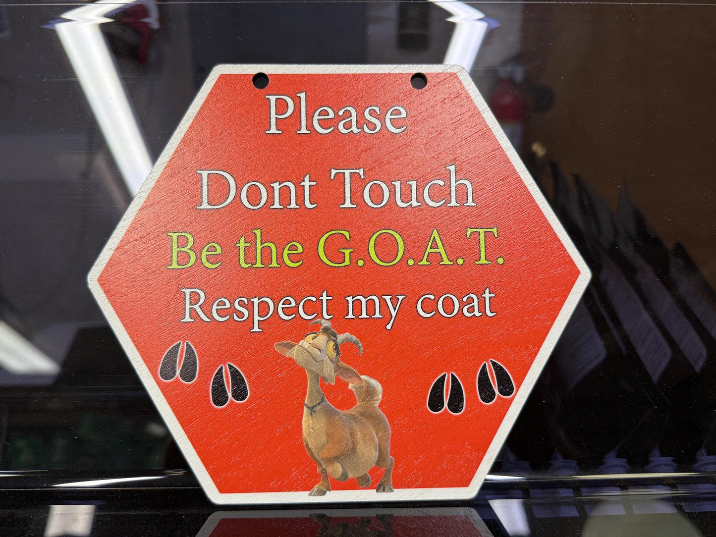 Don't touch my goat sign for fairs