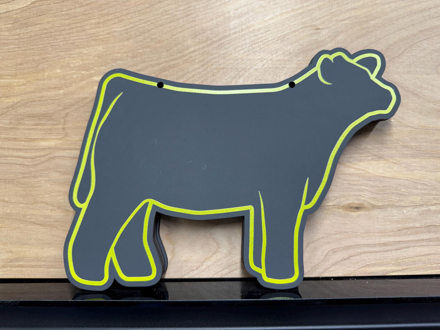 Market steer Chalk stall sign for livestock shows or county fairs cattle sign