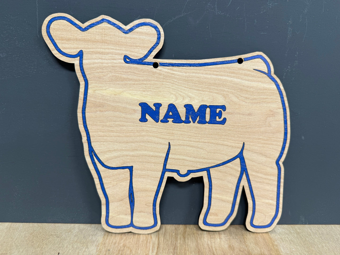 Market Steer Stall Sign Customizable Wooden or feeder calf sign