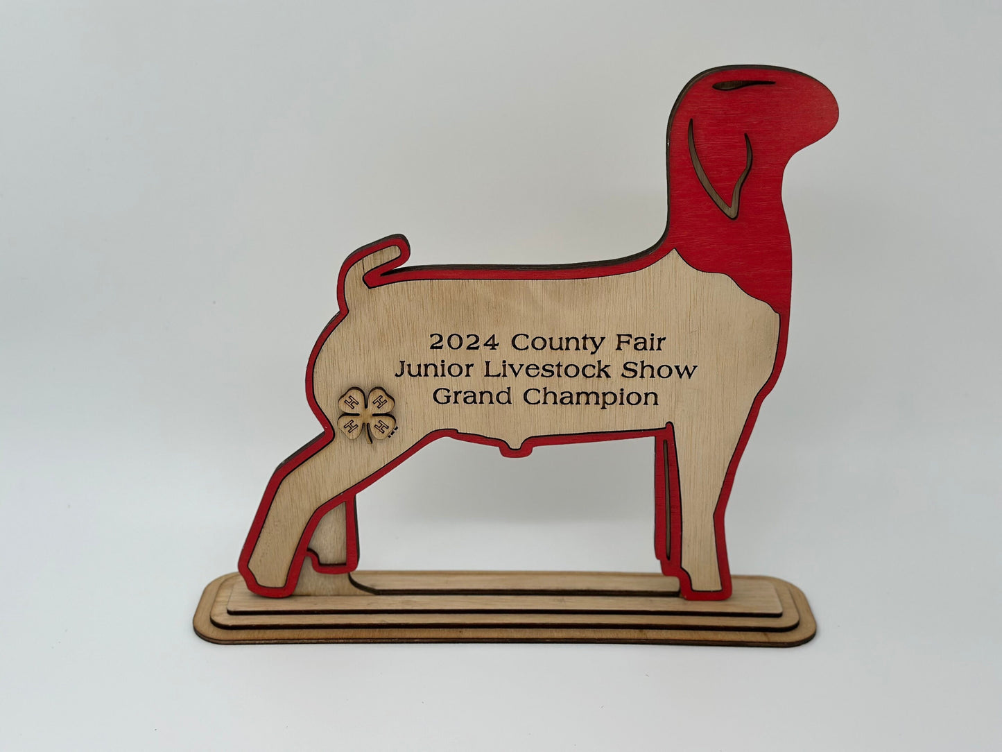 Goat Show Award for livestock shows fairs and expos 4H 4-H Trophy Boer Market Goat