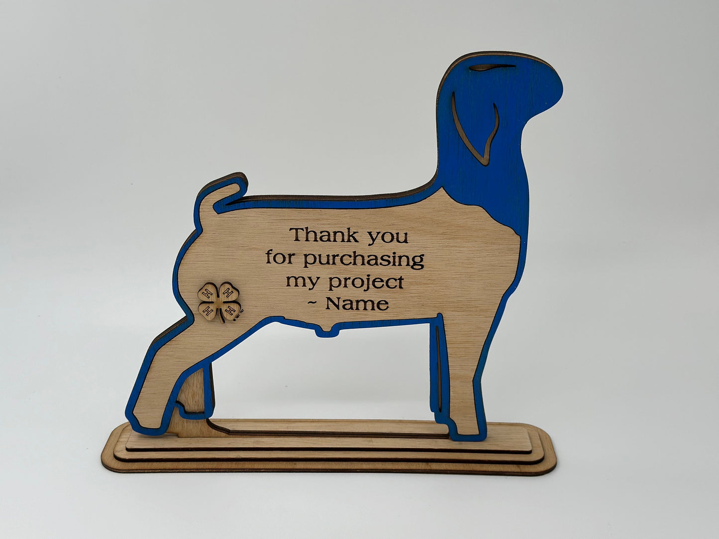 Goat-Market Boer Buyers Thank You Gift or Sponsor Gift Auctions Perfect County Fair Junior Livestock Show Award Trophy 4H