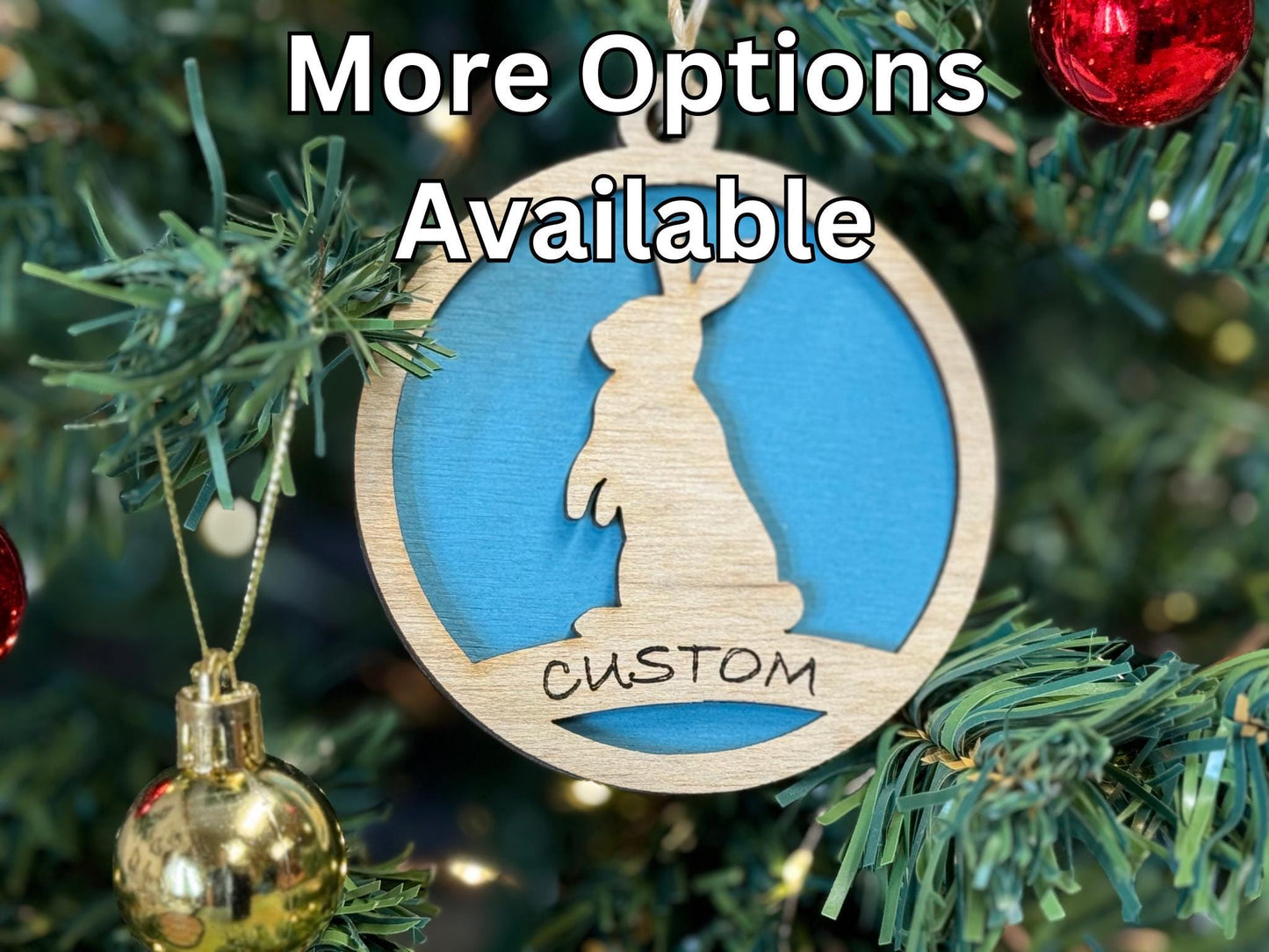 Rabbit Ornaments for Christmas, livestock, animal, farm, rustic, wooden, gift idea, award, thank you gift or buyers gift