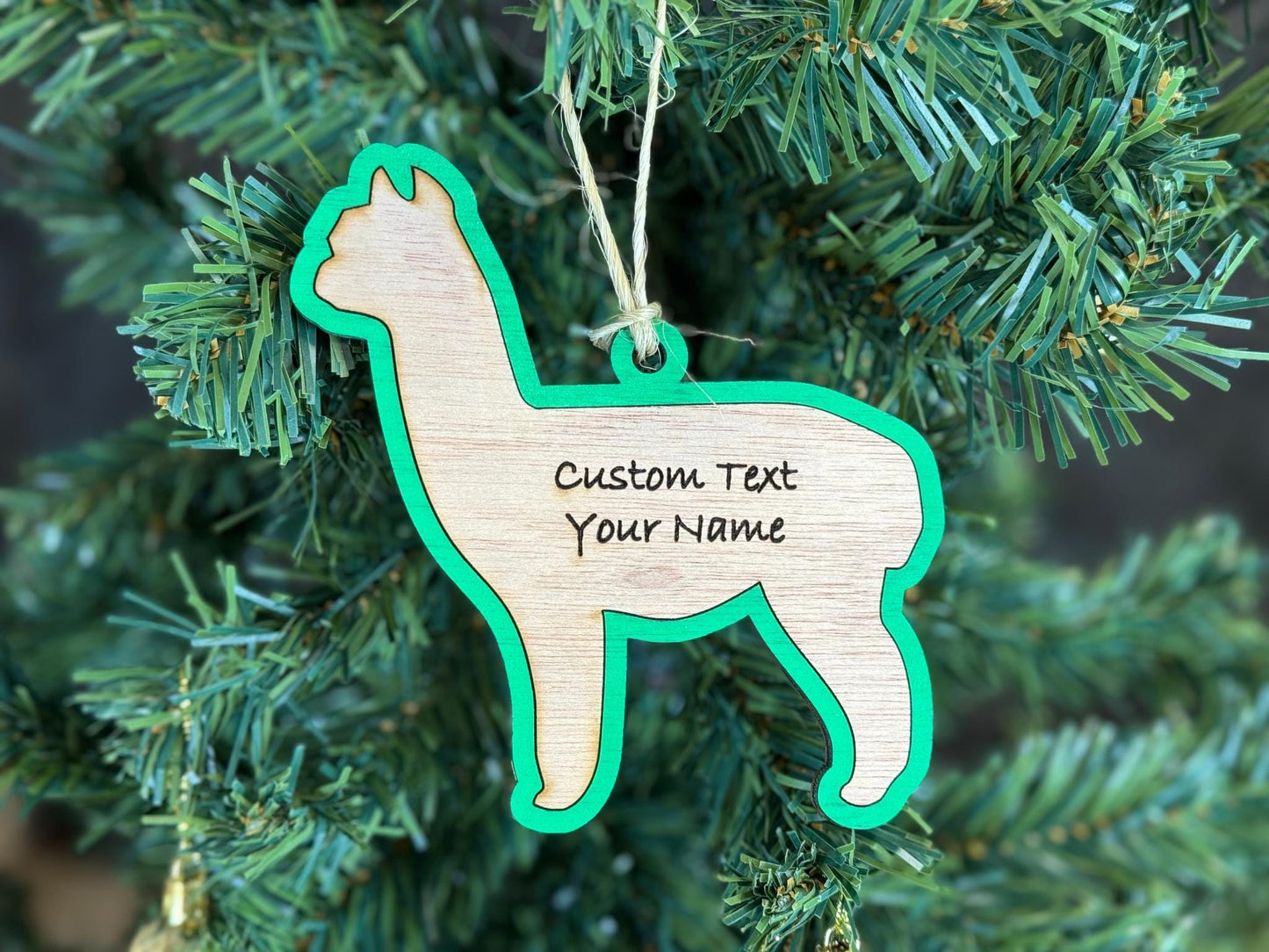 Alpaca Ornament for Alpaca Lovers on Christmas. Good for a Thank you Gift, Alpaca Gift or for Alpaca Mom