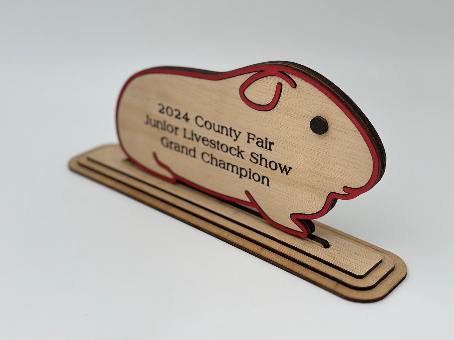 Cavy Show Award for livestock show expo 4H 4-H Trophy