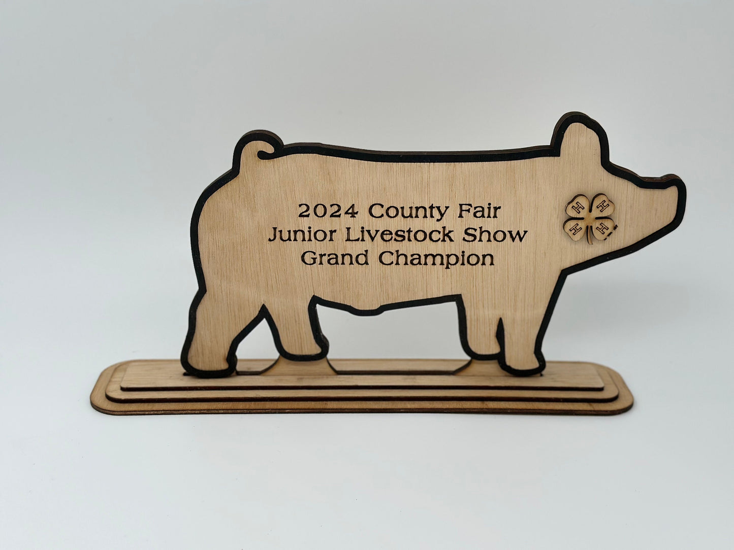 Pig Show Award for livestock show expo 4H Trophy Market Barrow Hog