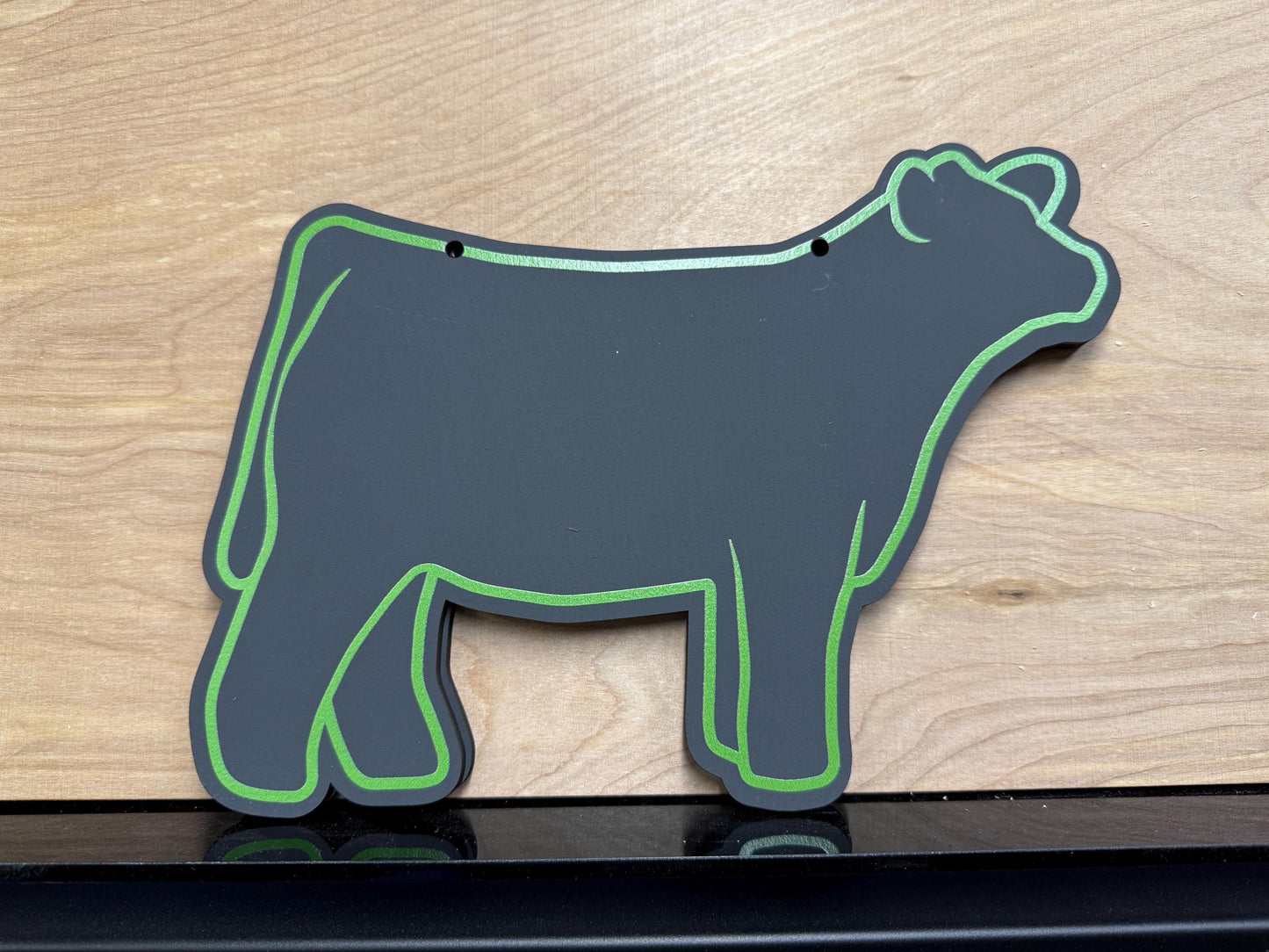 Market steer Chalk stall sign for livestock shows or county fairs cattle sign