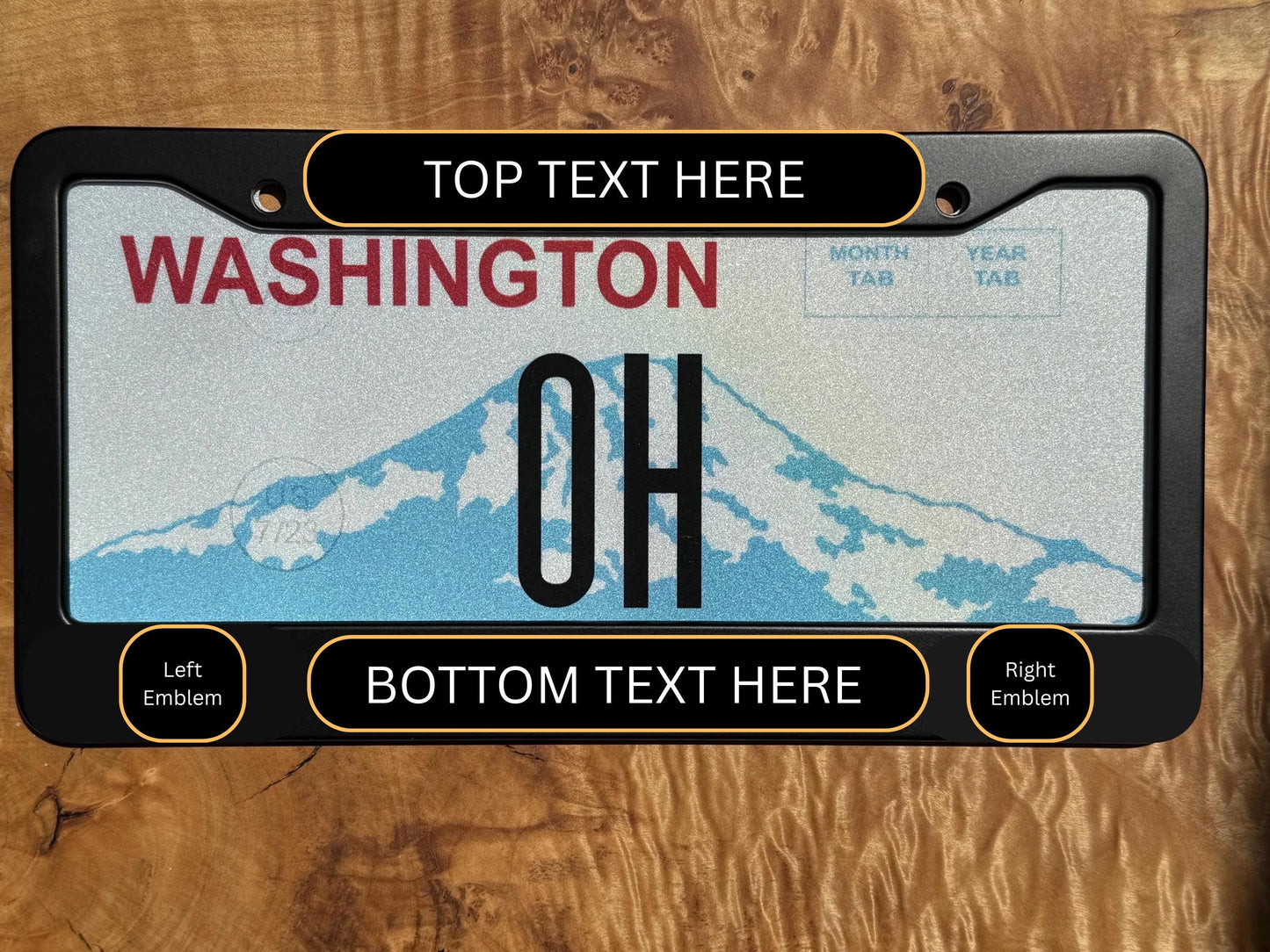 Livestock show award license plate cover for farm animal lovers and unique show awards