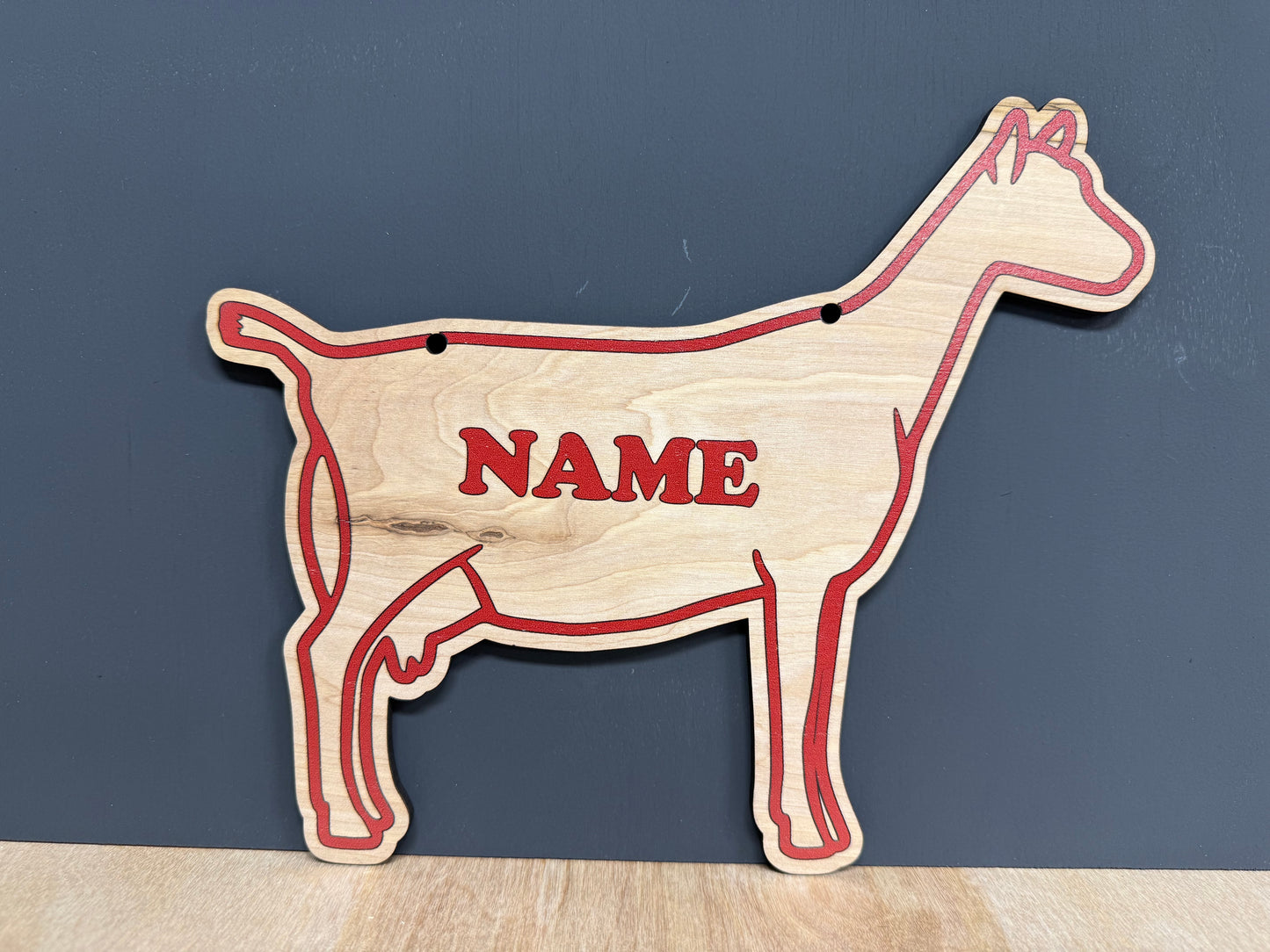 Dairy Goat Stall Sign for Nigerian dwarf, alpine, Oberhasli dairy goat