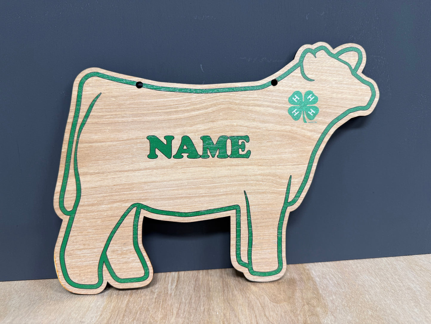 Heifer Stall Sign Customizable Wooden