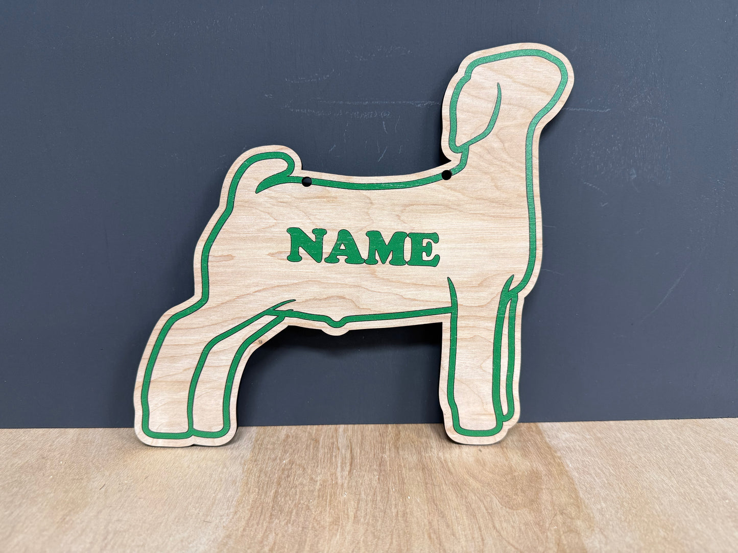 Market Goat Stall sign customizable wooden sign