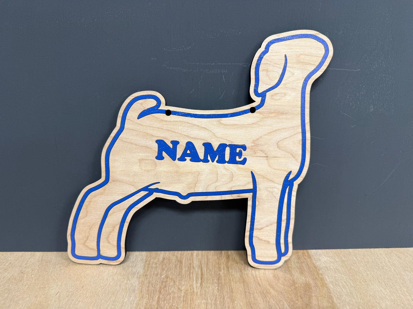 Market Goat Stall sign customizable wooden sign