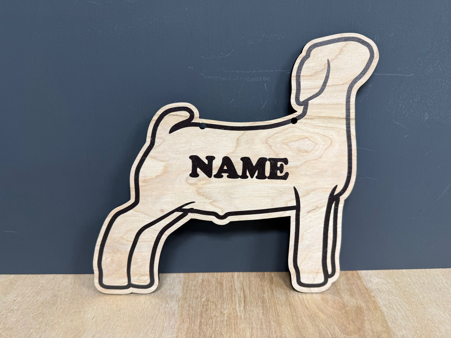 Market Goat Stall sign customizable wooden sign