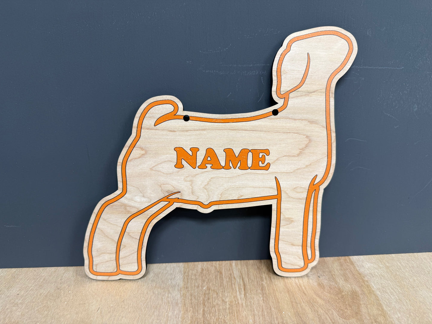 Market Goat Stall sign customizable wooden sign
