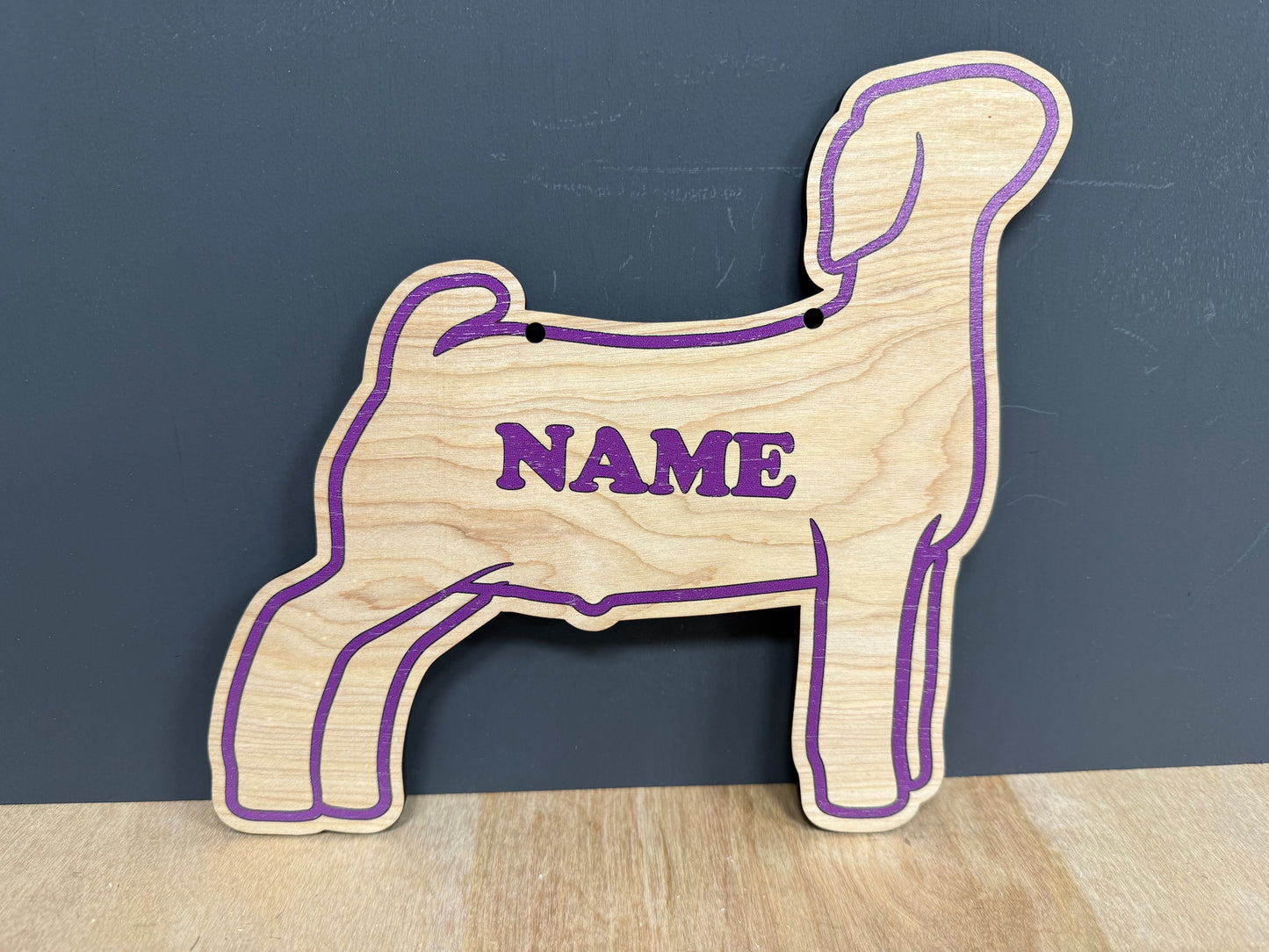 Market Goat Stall sign customizable wooden sign