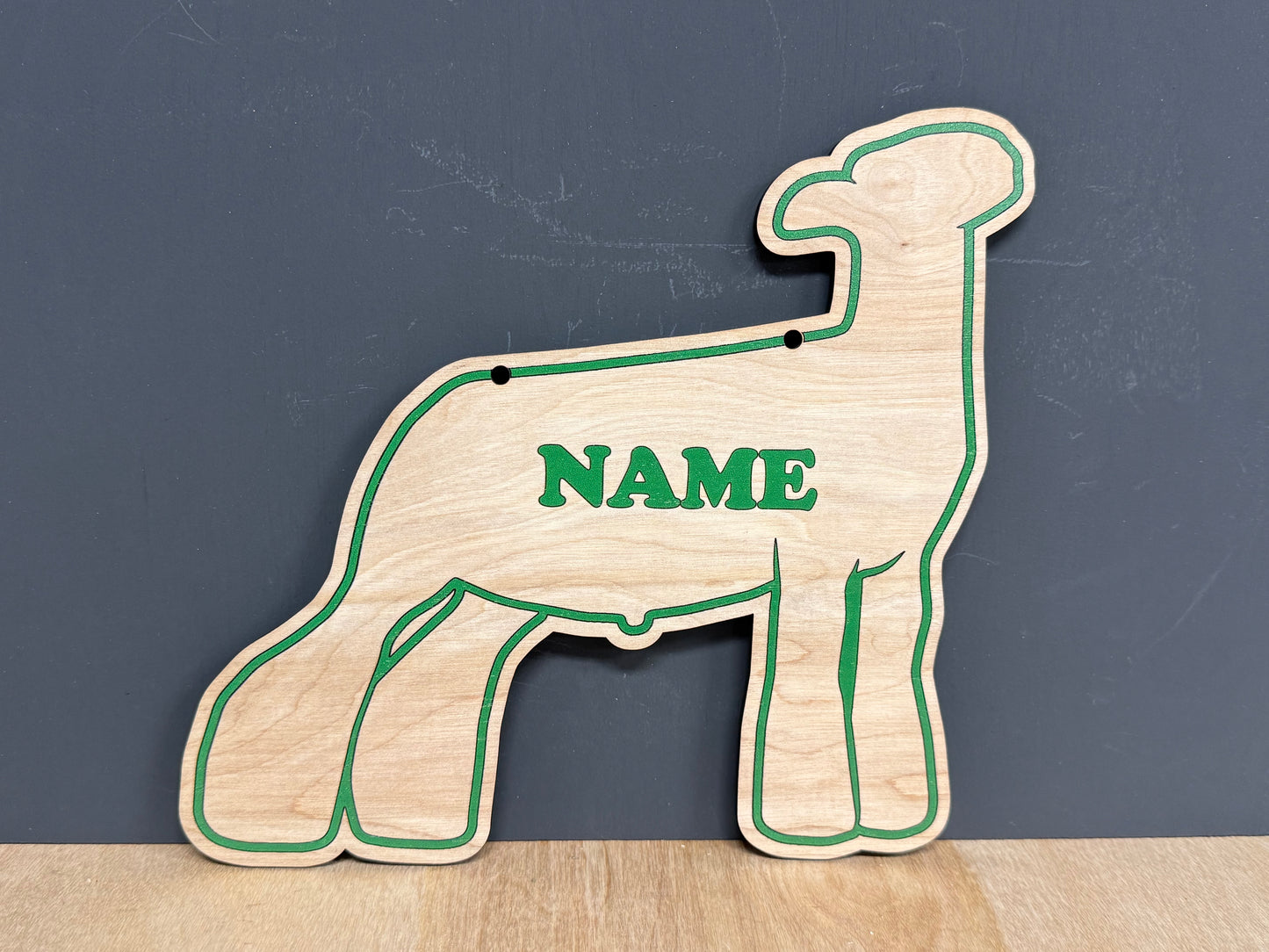 Market Lamb Stall sign customizable wooden sign