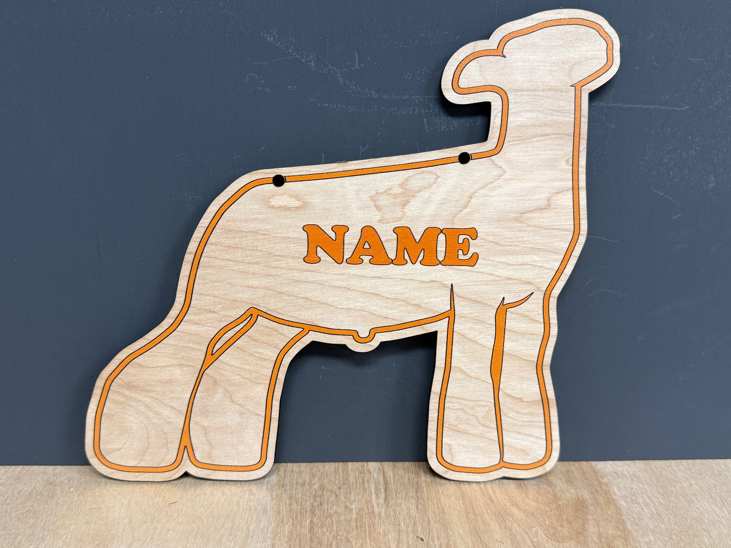Market Lamb Stall sign customizable wooden sign