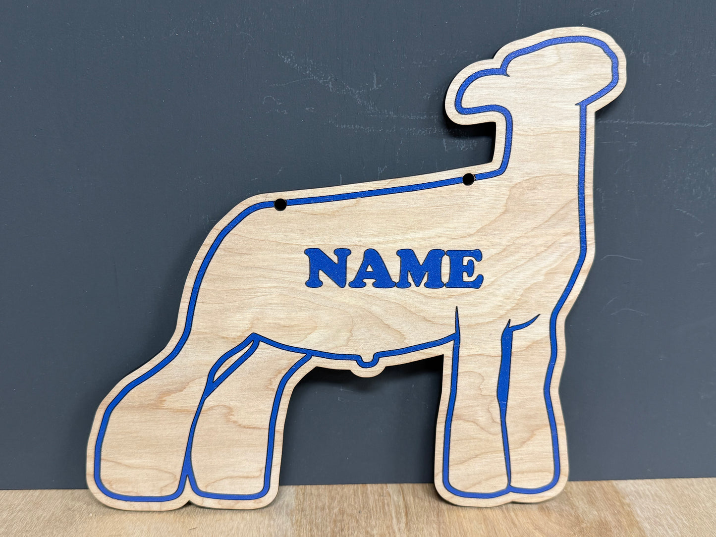Market Lamb Stall sign customizable wooden sign