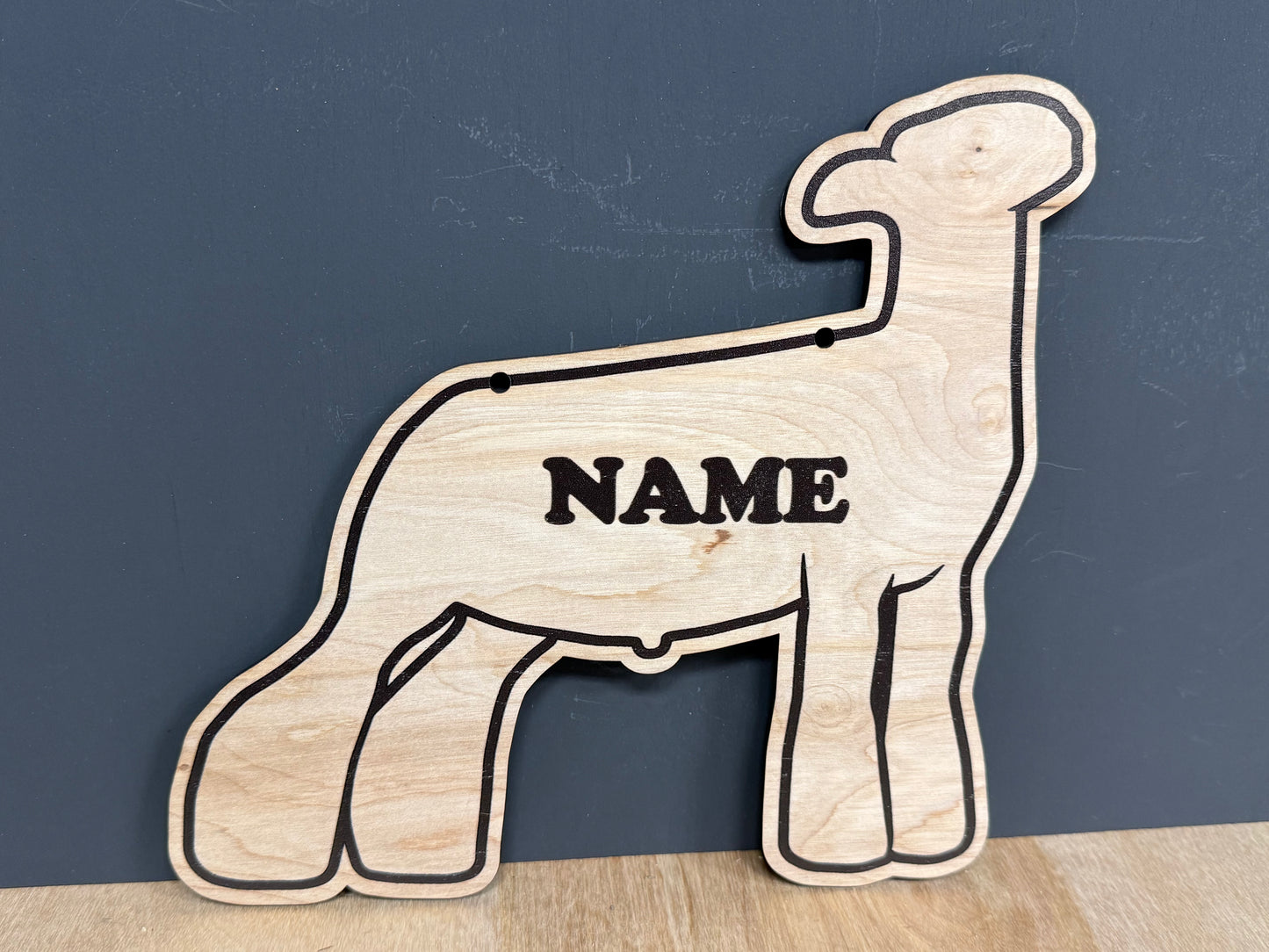 Market Lamb Stall sign customizable wooden sign
